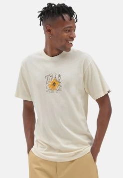 Vans Washed Floral Logo Vintage Ss- T-Shirt Print - White