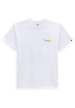 Vans Records Ss - T-Shirt Print - White -Mode Verkoop 05b0b5ab85b74304ade7bdcbbd24e4fe