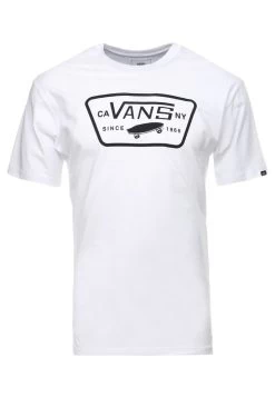 Vans Mn Full Patch - T-Shirt Print - White/Black -Mode Verkoop 090e6a18c25749dab83ade6269df563e