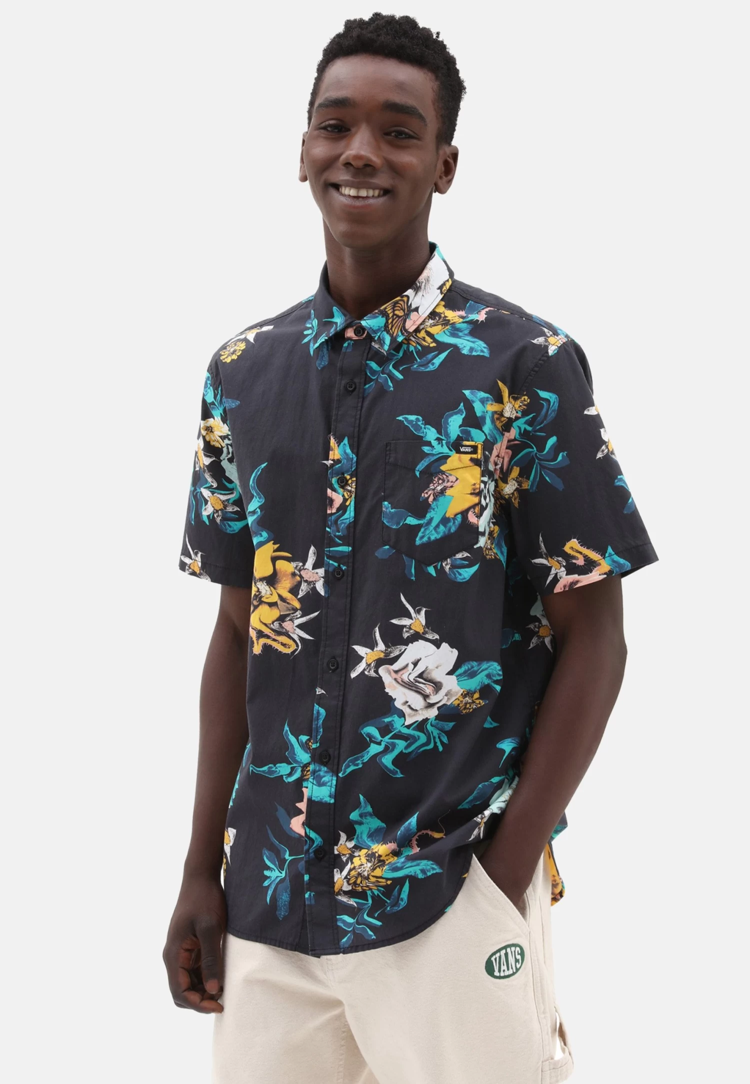 Vans Kessel Ss - Overhemd - Black 1 Vans Kessel Ss - Overhemd - Black