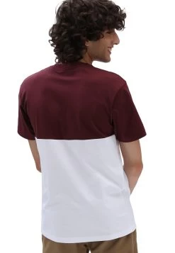 Vans Colorblock Tee - T-Shirt Print - White/Port Royale -Mode Verkoop 19f5aa407b594ff3b083384366e049d0