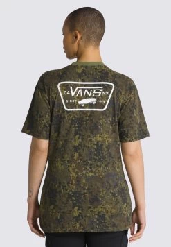 Vans Full Patch Back Ss - T-Shirt Print - Olive Branch White -Mode Verkoop 29caf72ad9064d62b722966160777527