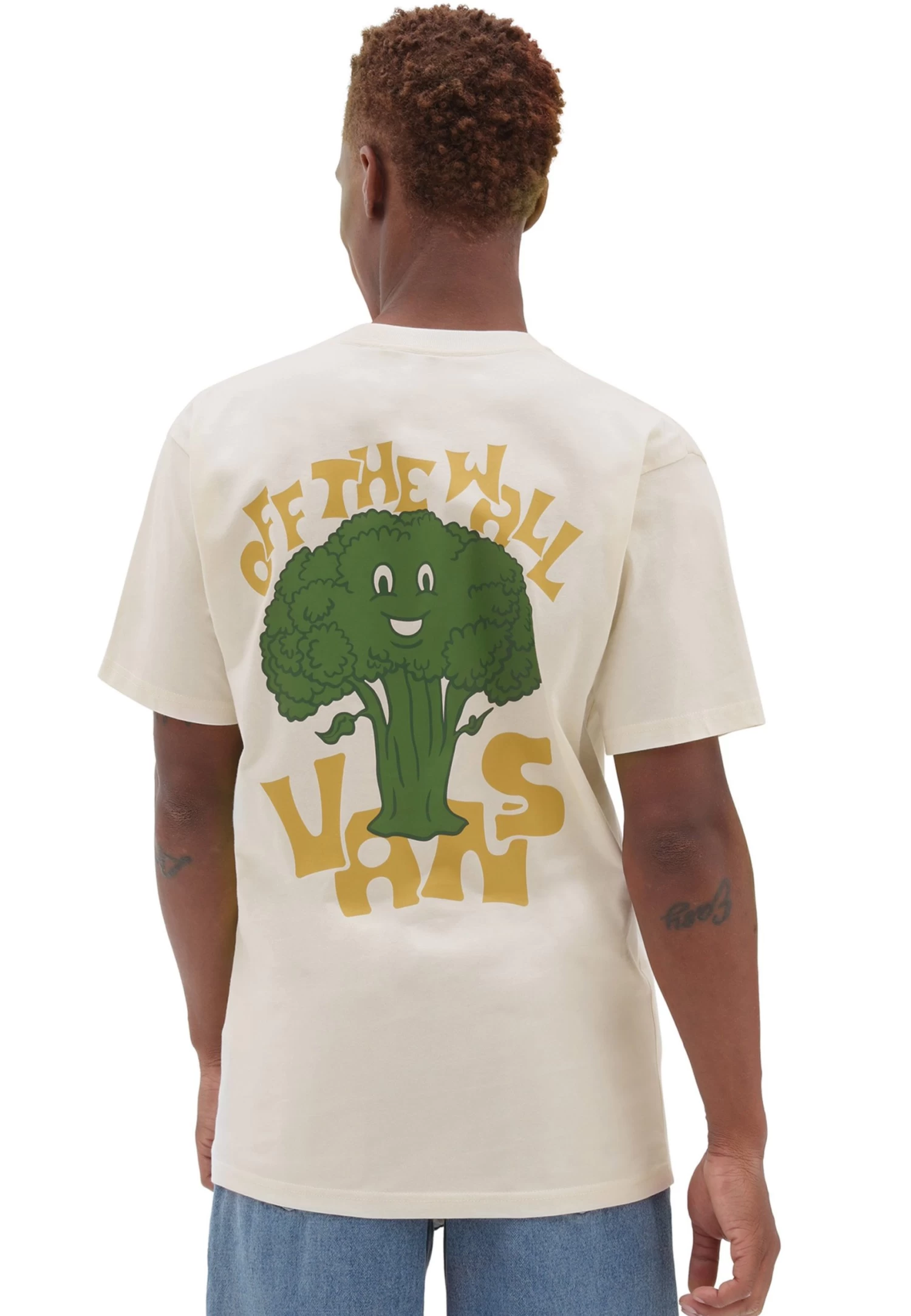 Vans Off The Broccoli Ss Tee - T-Shirt Print - White 1 Vans Off The Broccoli Ss Tee - T-Shirt Print - White