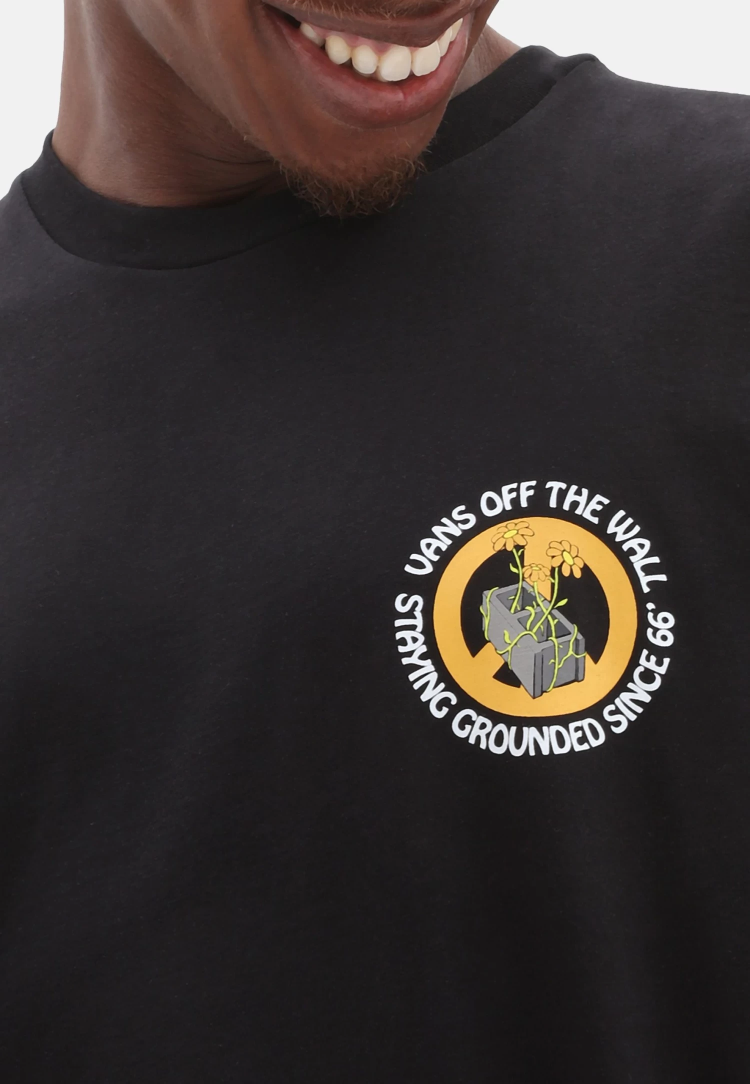 Vans Staying Grounded Ss Tee - T-Shirt Print - Black 2 Vans Staying Grounded Ss Tee - T-Shirt Print - Black - Afbeelding 2