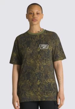 Vans Full Patch Back Ss - T-Shirt Print - Olive Branch White -Mode Verkoop 338c588d910d4173b34a1bce86c84d38