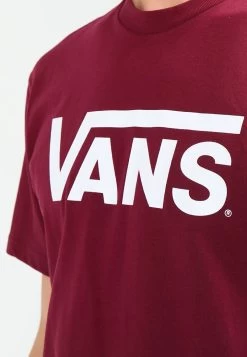 Vans Classic - T-Shirt Print - Burgundy/White -Mode Verkoop 373ec50f65274fd8b18192c4734ec154