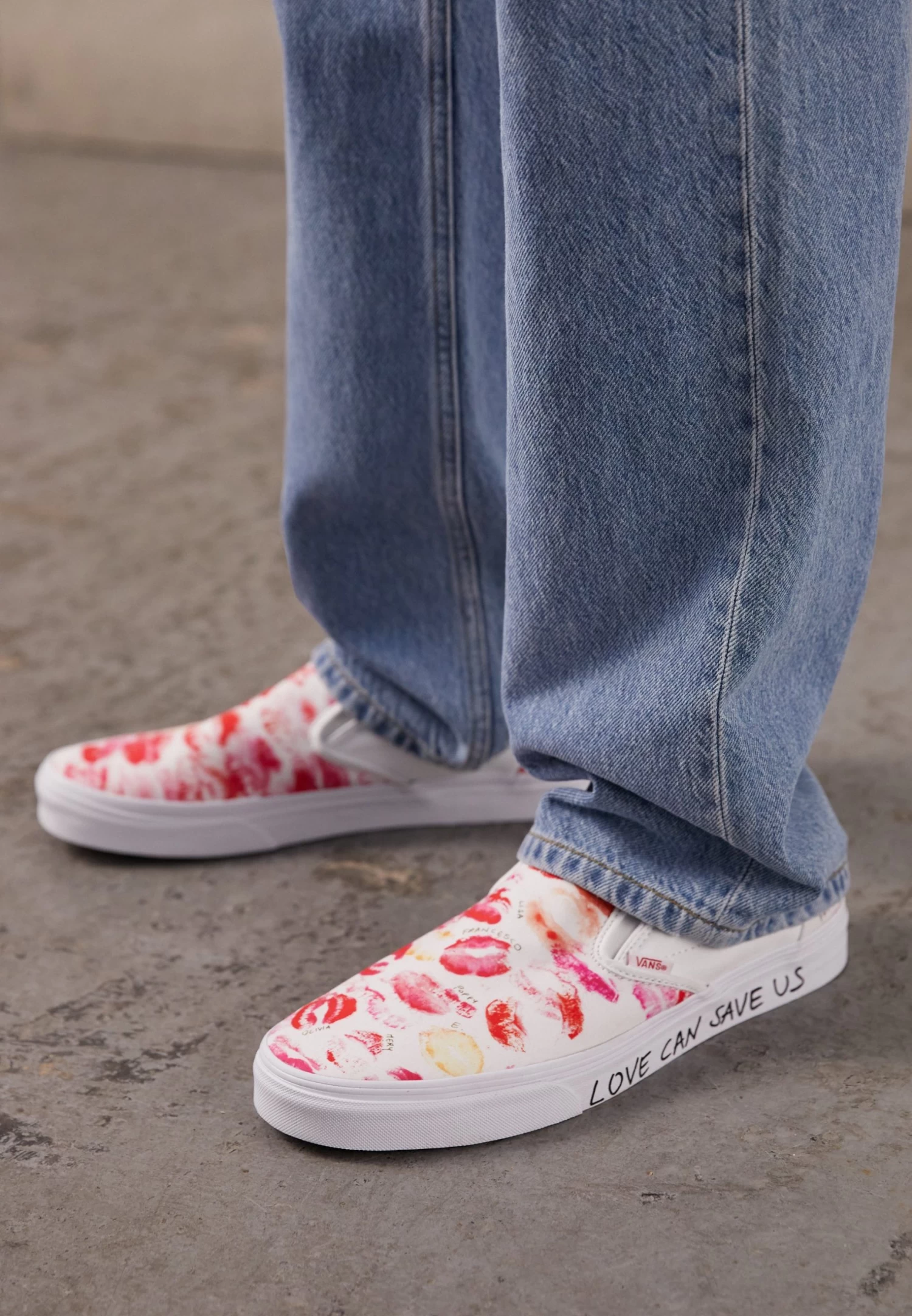 Vans Classic Slip-On Unisex - Instappers - Red/White 2 Vans Classic Slip-On Unisex - Instappers - Red/White - Afbeelding 2