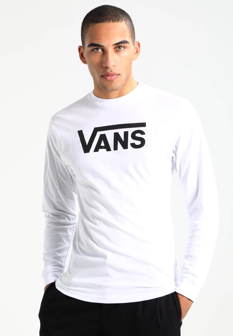 Vans Classic Ls - Longsleeve - White/Black 1 Vans Classic Ls - Longsleeve - White/Black