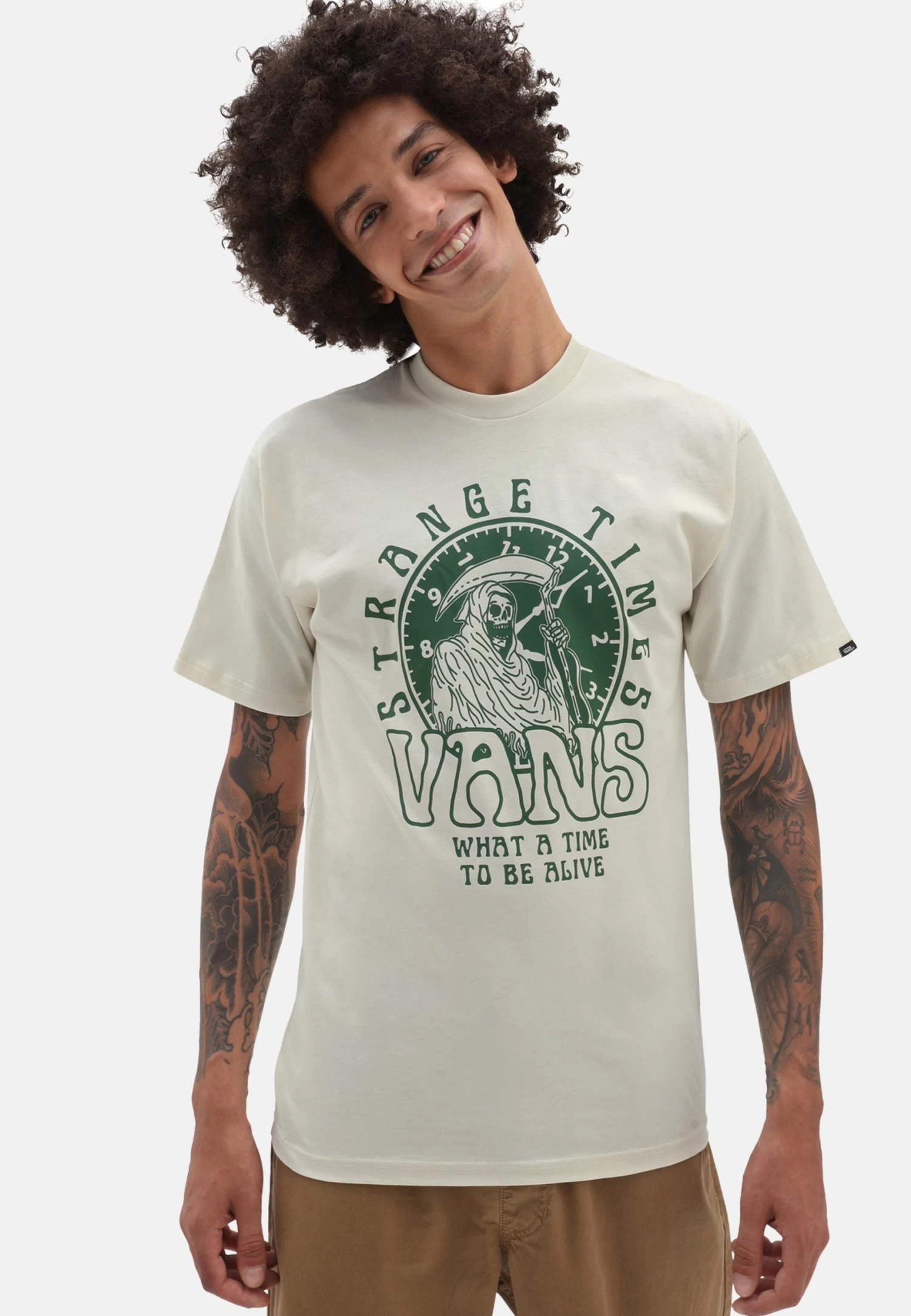 Vans Strange Times Ss - T-Shirt Print - White 1 Vans Strange Times Ss - T-Shirt Print - White