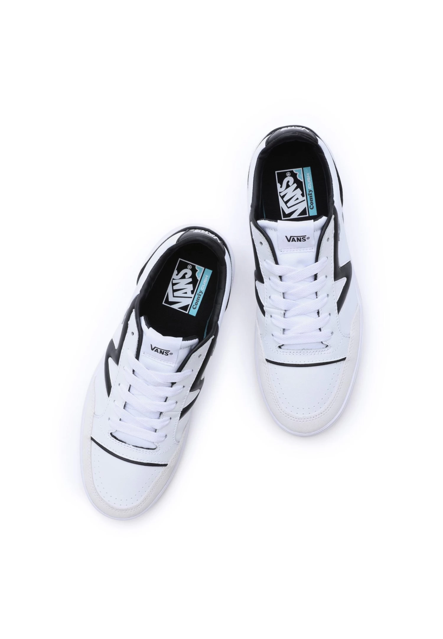 Vans Lowland Unisex - Sneakers Laag - Court True White/Black 2 Vans Lowland Unisex - Sneakers Laag - Court True White/Black - Afbeelding 2