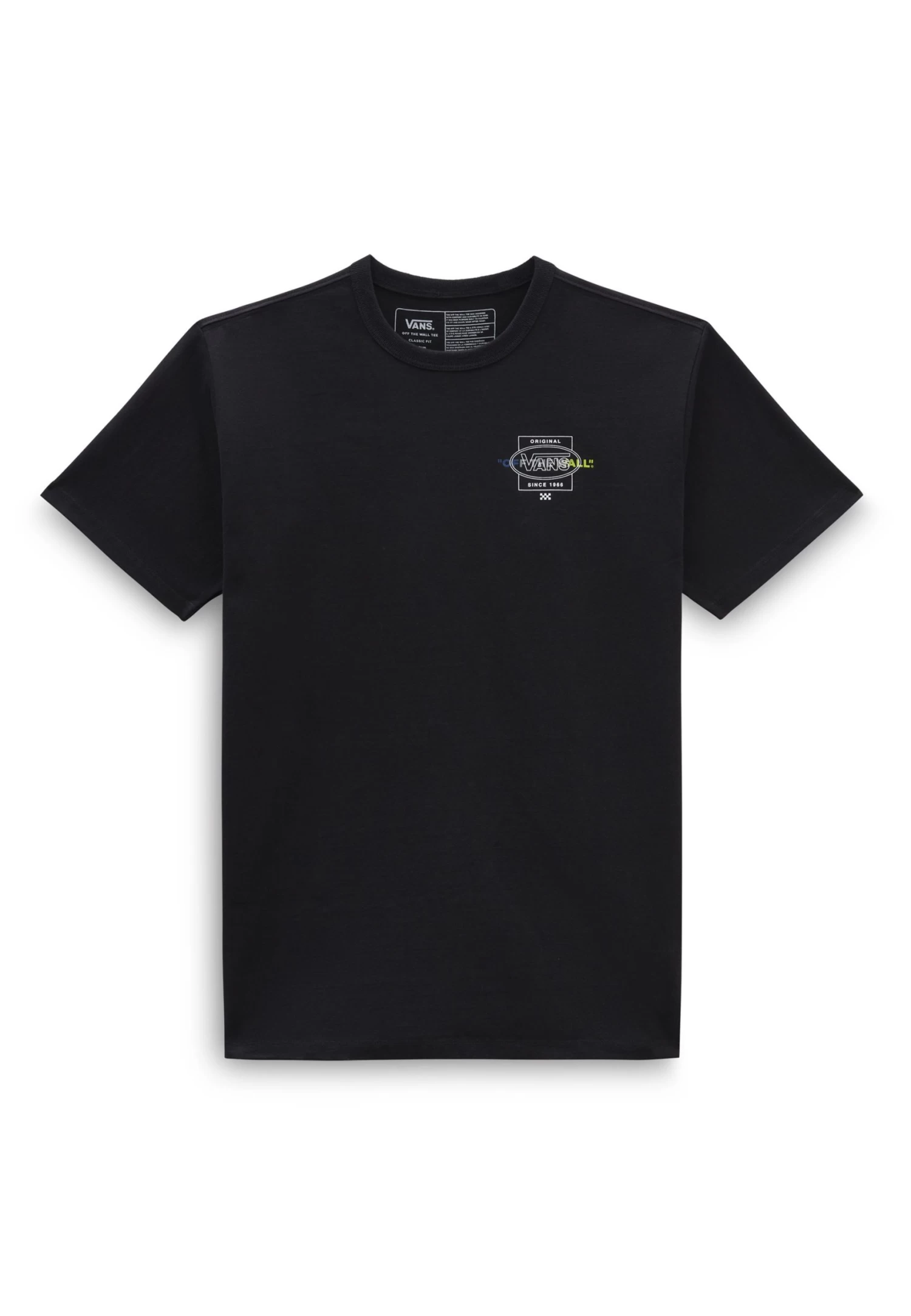 Vans Off The Wall Repeat Dna Logo Ss Tee - T-Shirt Print - Black 1 Vans Off The Wall Repeat Dna Logo Ss Tee - T-Shirt Print - Black