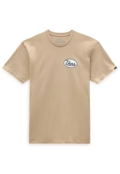 Vans Gas Station Logo Ss - T-Shirt Print - Taos Taupe