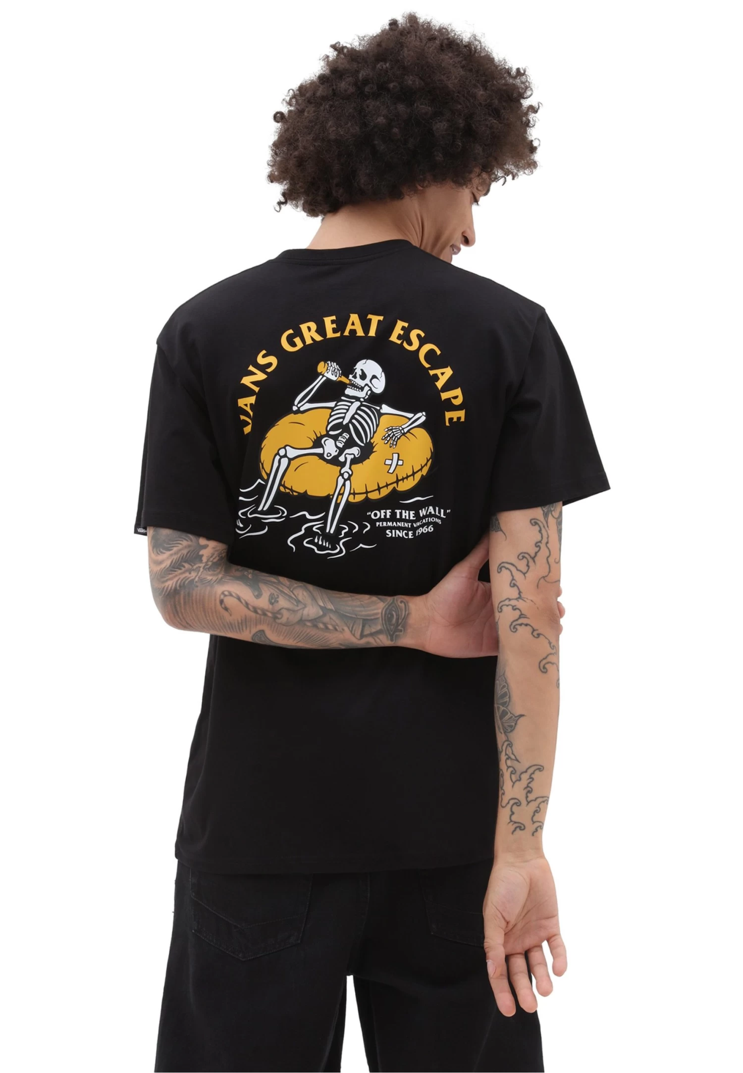 Vans Permanent Vacation Ss - T-Shirt Print - Black 1 Vans Permanent Vacation Ss - T-Shirt Print - Black
