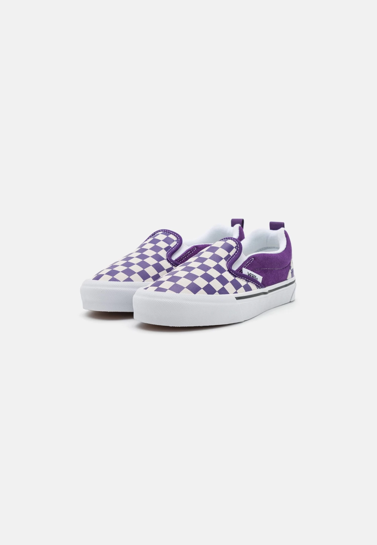 Vans Knu Slip Unisex - Instappers - Checkerboard Purple/White 2 Vans Knu Slip Unisex - Instappers - Checkerboard Purple/White - Afbeelding 2