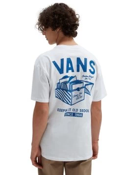Vans Record Label Ss- T-Shirt Print - White