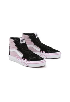 Vans Sk8-Hi Flame - Sneakers Hoog - Dark Purple -Mode Verkoop 4b87b6c249c449098a9f11a378198028