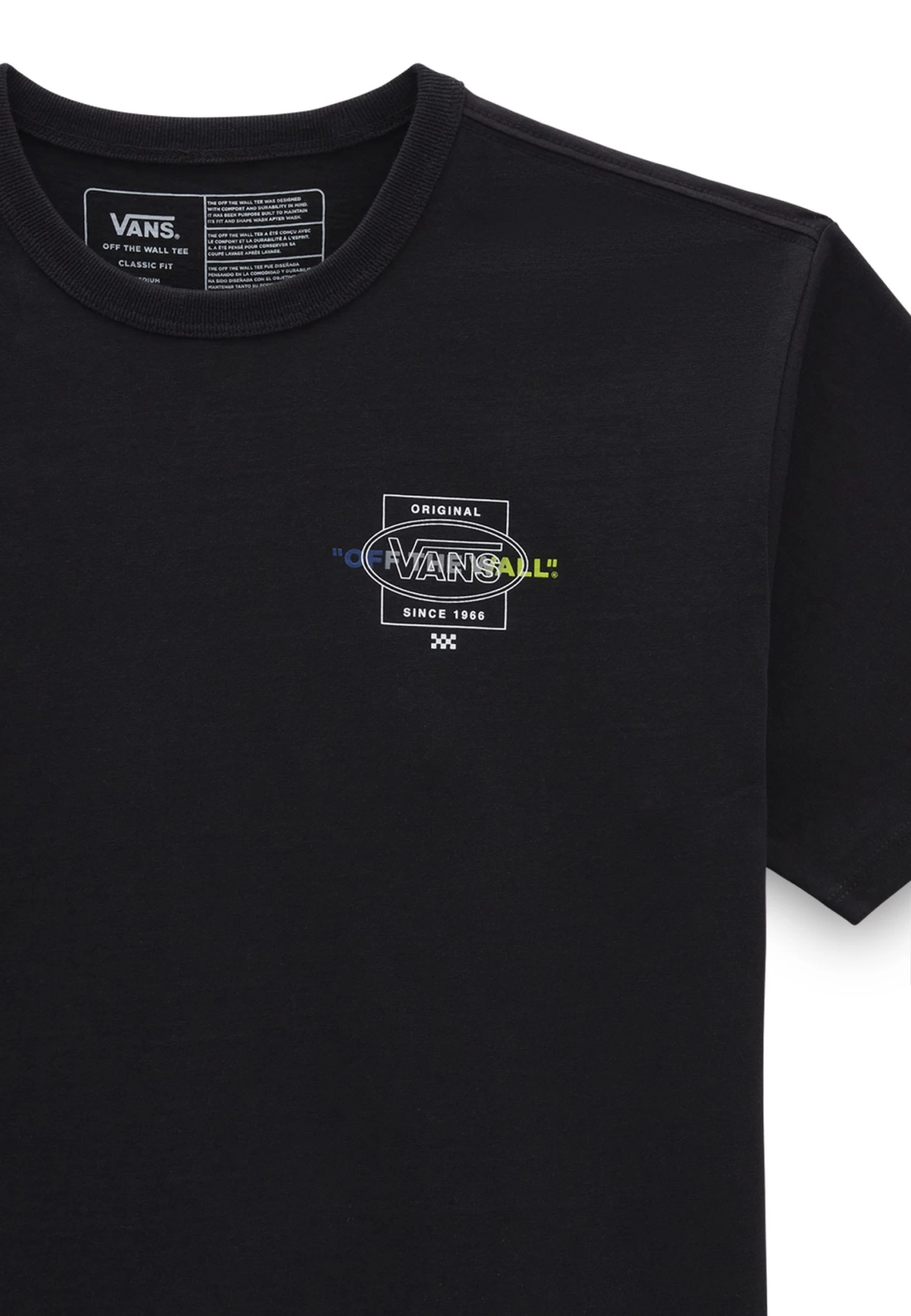 Vans Off The Wall Repeat Dna Logo Ss Tee - T-Shirt Print - Black 3 Vans Off The Wall Repeat Dna Logo Ss Tee - T-Shirt Print - Black - Afbeelding 3