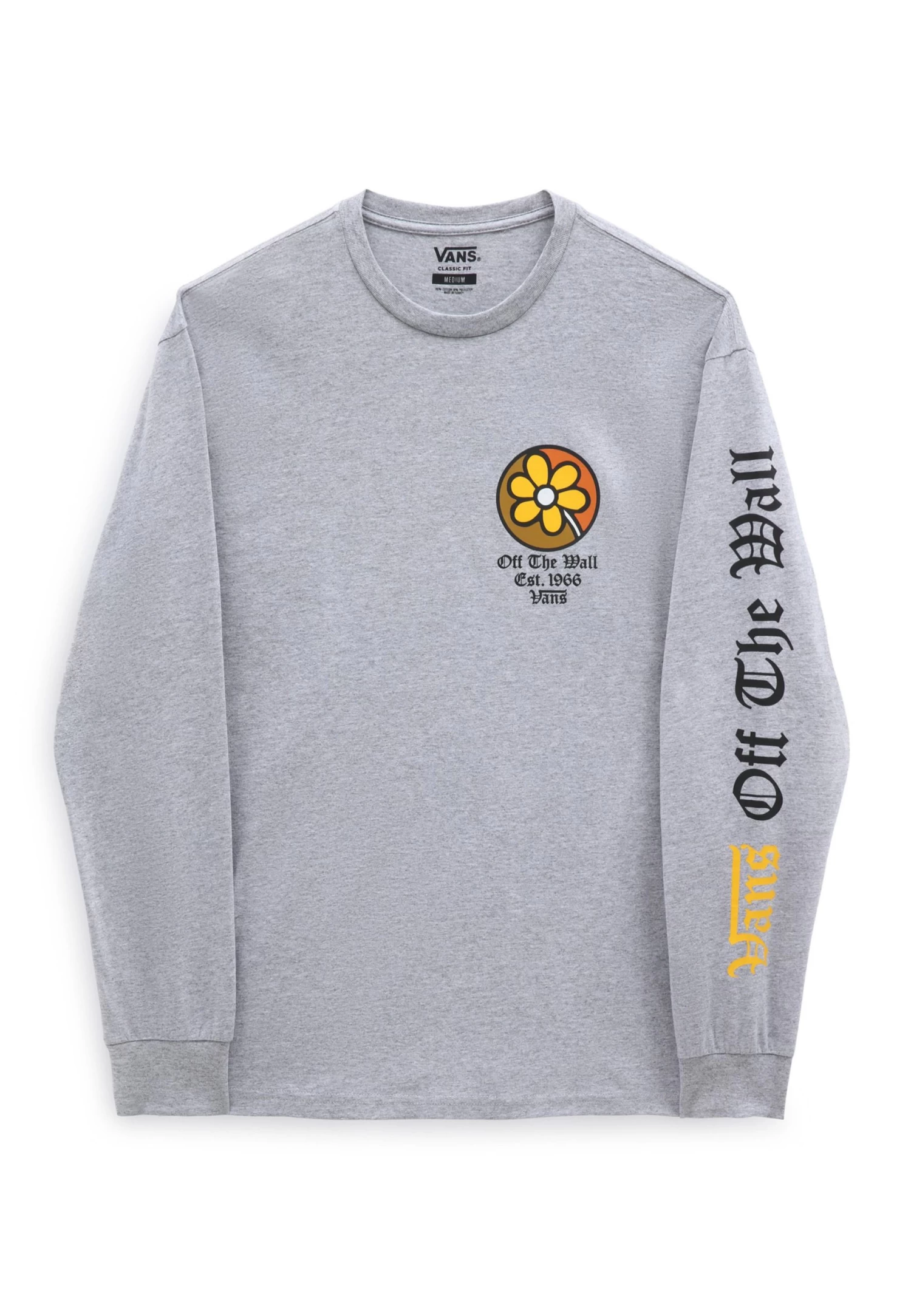 Vans Old English Floral Logo- Longsleeve - Athletic Heather 1 Vans Old English Floral Logo- Longsleeve - Athletic Heather