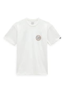 Vans Circle Checker Drop V Ss - T-Shirt Print - Marshmallow