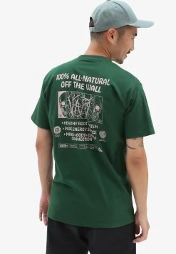 Vans All Natural Mind Ss Tee - T-Shirt Print - Dark Green