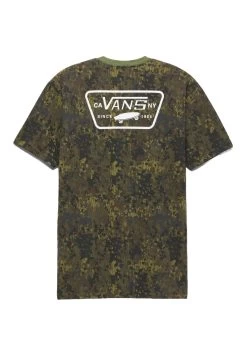 Vans Full Patch Back Ss - T-Shirt Print - Olive Branch White -Mode Verkoop 65119270df04440cb63fe9aaaf4133a1