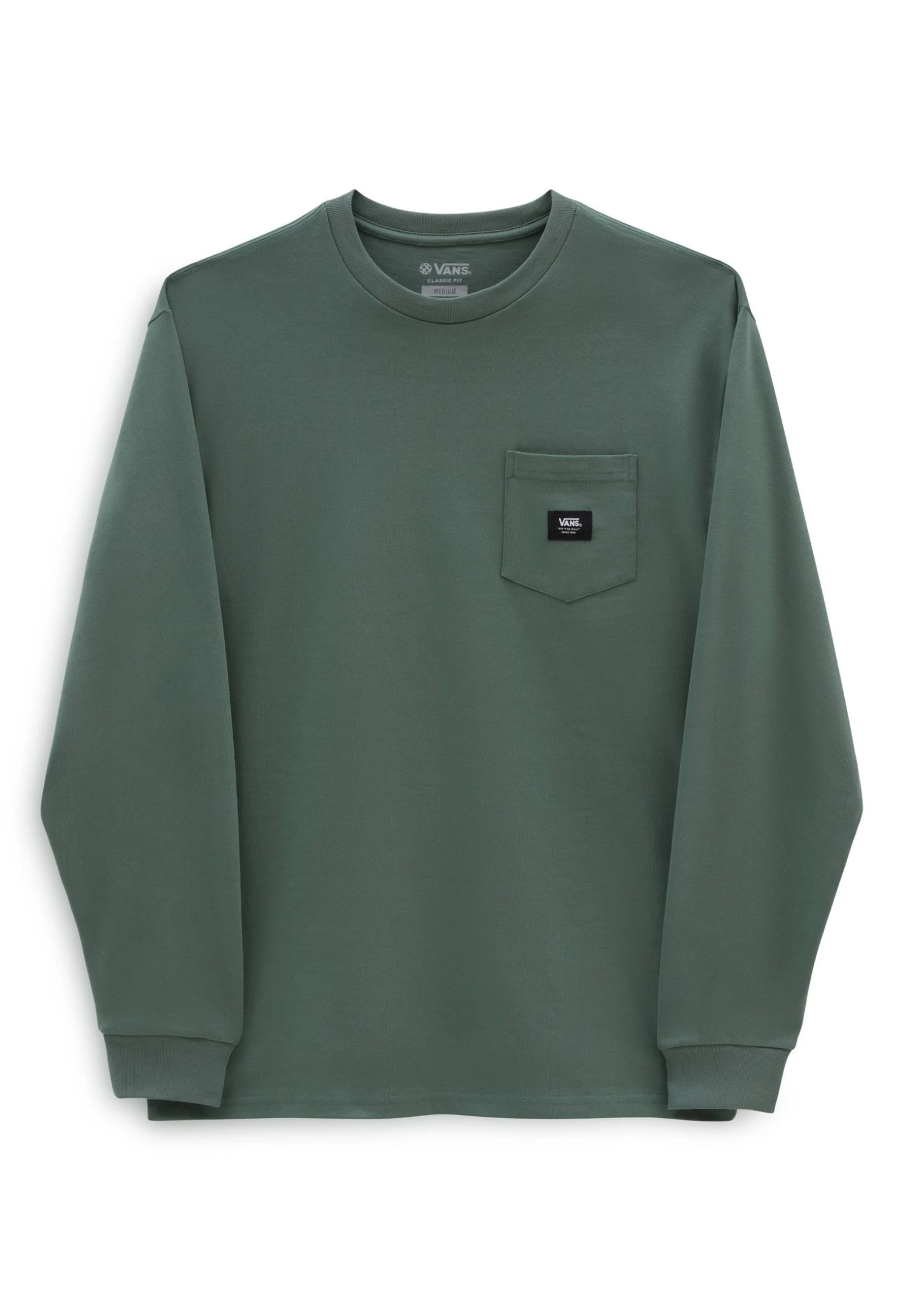 Vans Patch Pocket - Longsleeve - Medium Green 3 Vans Patch Pocket - Longsleeve - Medium Green - Afbeelding 3