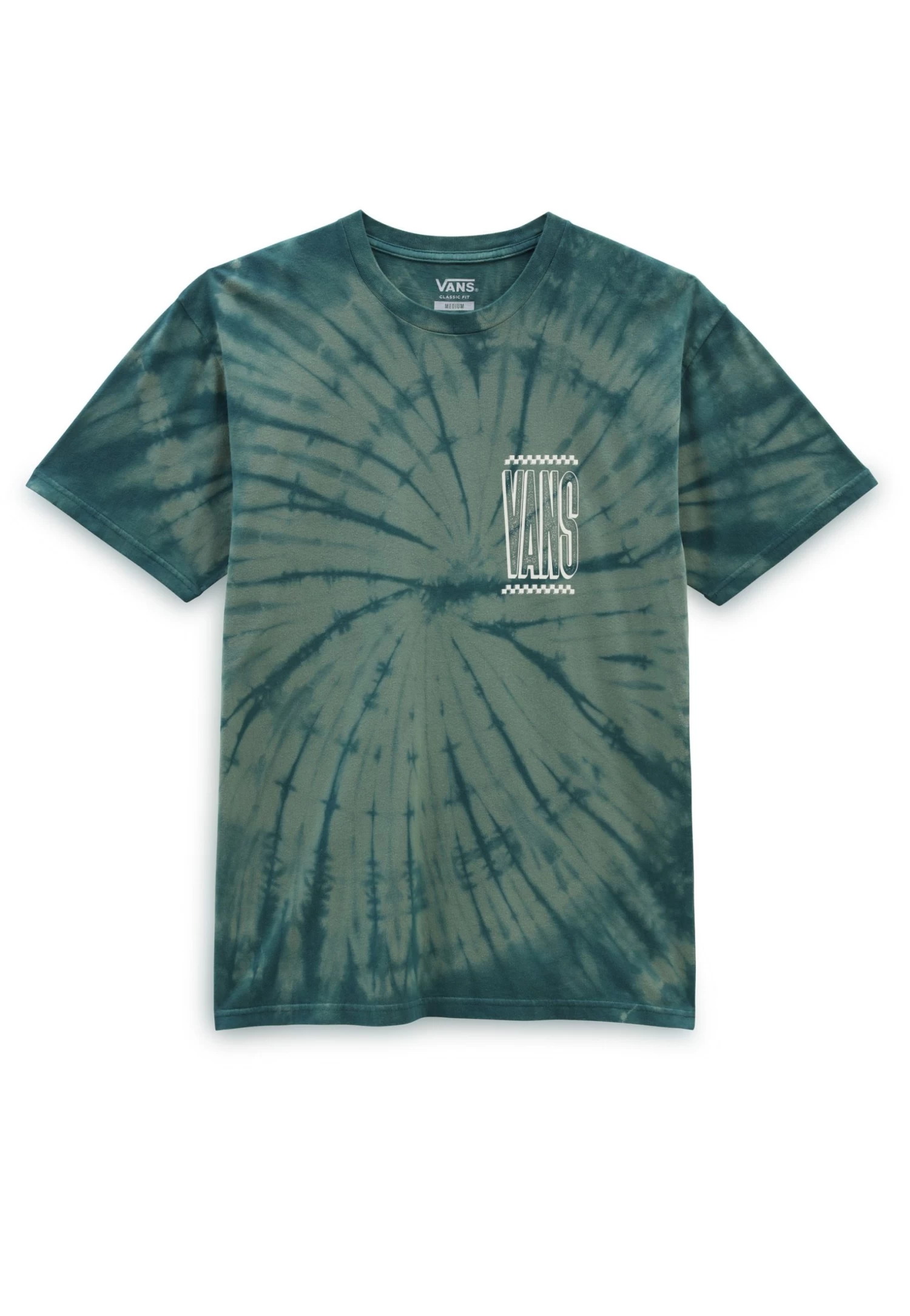 Vans Tall Type Tie Dye Ss - T-Shirt Print - Medium Green 4 Vans Tall Type Tie Dye Ss - T-Shirt Print - Medium Green - Afbeelding 4