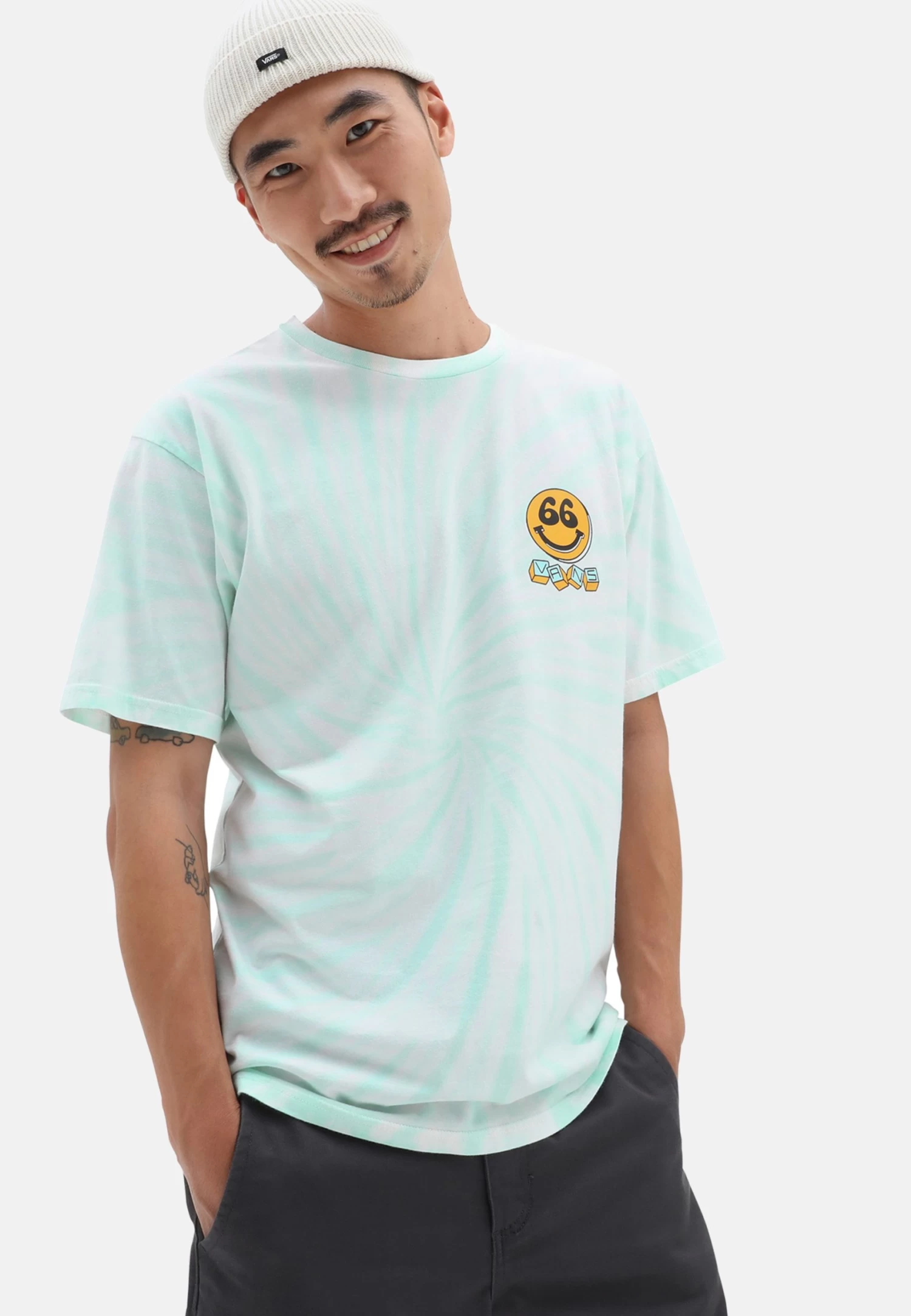 Vans Peace Tie Dye Ss - T-Shirt Print - Medium Blue 2 Vans Peace Tie Dye Ss - T-Shirt Print - Medium Blue - Afbeelding 2