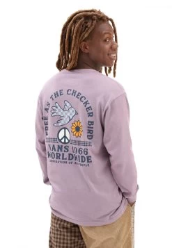 Vans Free As A Checker Bird- Longsleeve - Purple -Mode Verkoop 7ebe4dc941384ca1b625b737ca33fd77