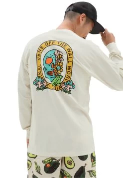 Vans Trippy Skull Ls - Longsleeve - White