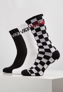 Vans Classic Crew 3 Pack - Sokken - Black-Checkerboard