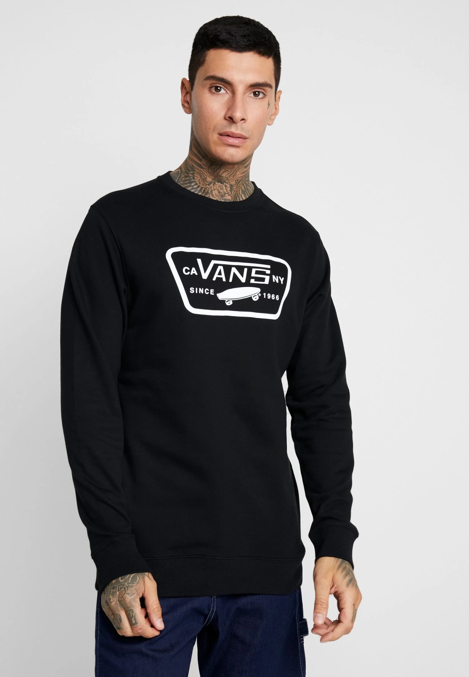 Vans Full Patch Crew - Sweater - Black 1 Vans Full Patch Crew - Sweater - Black