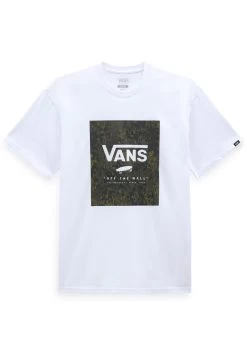 Vans Mn Classic Box - T-Shirt Print - White Loden Green