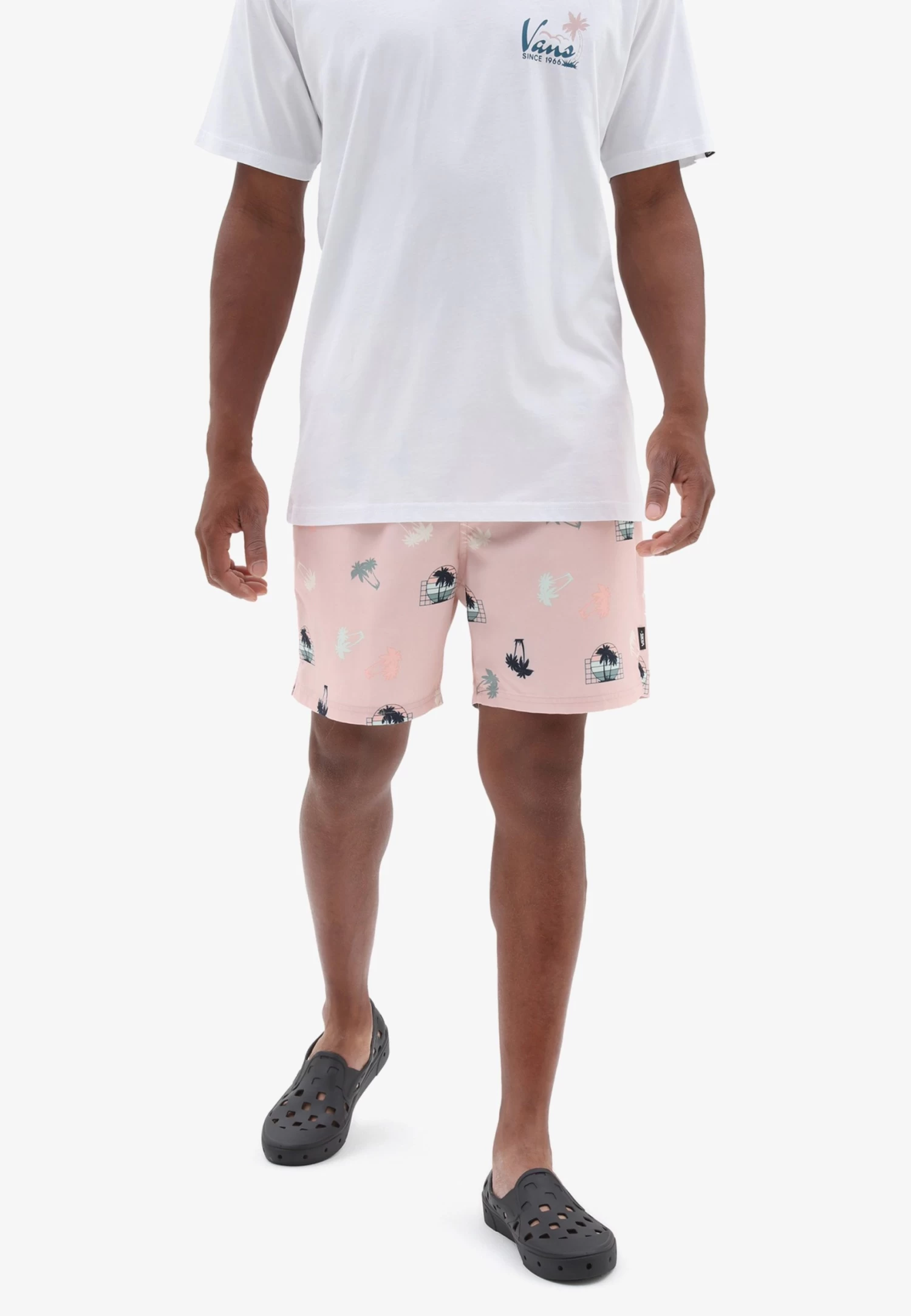 Vans Primary Print- Shorts - Medium Pink 1 Vans Primary Print- Shorts - Medium Pink