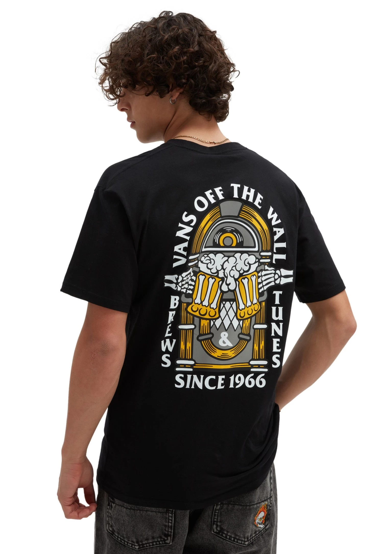 Vans Brew Bros Tunes Ss- T-Shirt Print - Black 2 Vans Brew Bros Tunes Ss- T-Shirt Print - Black - Afbeelding 2