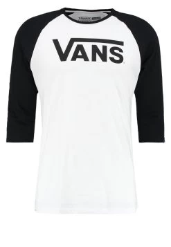 Mn Vans Classic Raglan - Longsleeve - White/Black -Mode Verkoop adb6b0cc7194439097f275088da2c369