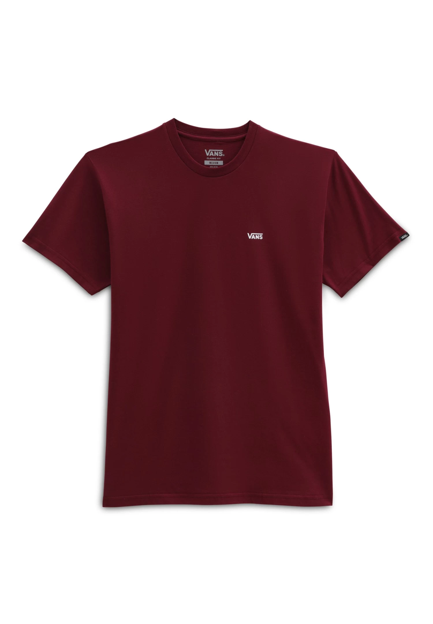 Vans Left Chest Logo - T-Shirt Basic - Burgundy 3 Vans Left Chest Logo - T-Shirt Basic - Burgundy - Afbeelding 3