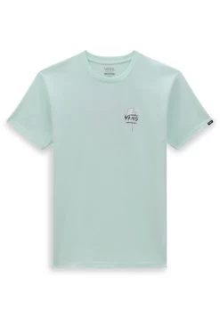 Vans Mn Electrostatic Outline S/S Elx - T-Shirt Print - Clearly Aqua