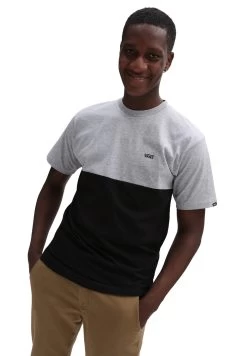 Vans Colorblock Tee - T-Shirt Print - Athletic Heather/Black