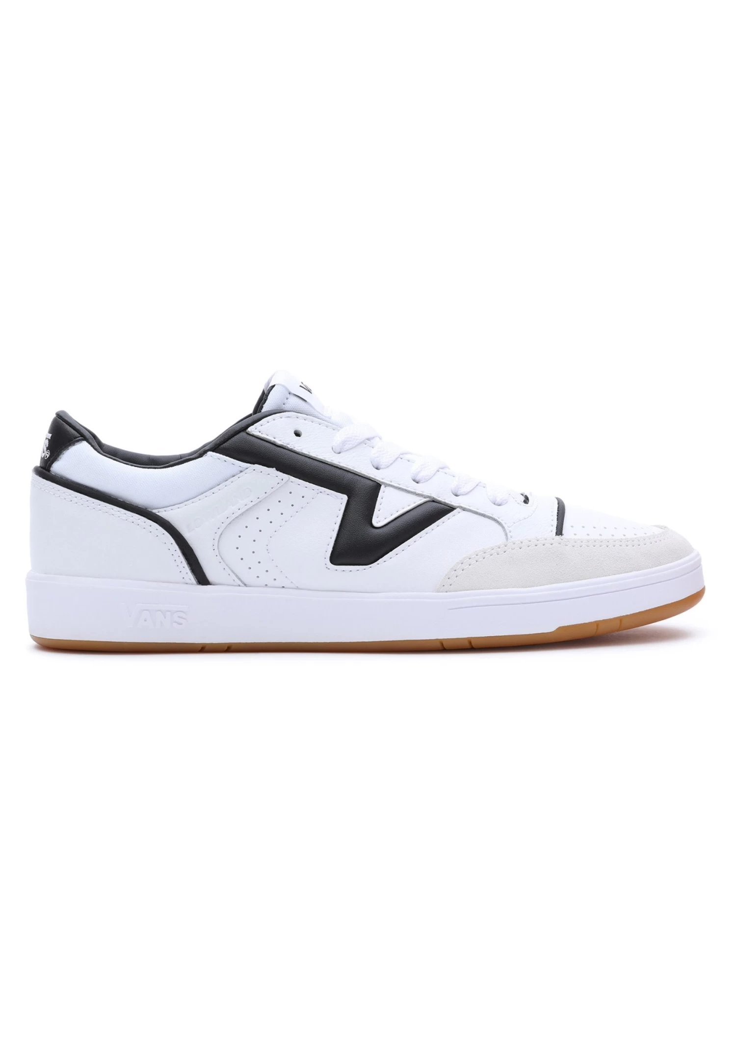 Vans Lowland Unisex - Sneakers Laag - Court True White/Black 6 Vans Lowland Unisex - Sneakers Laag - Court True White/Black - Afbeelding 6