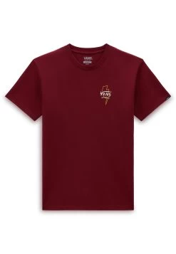Vans Mn Electrostatic Outline S/S Elx - T-Shirt Print - Syrah