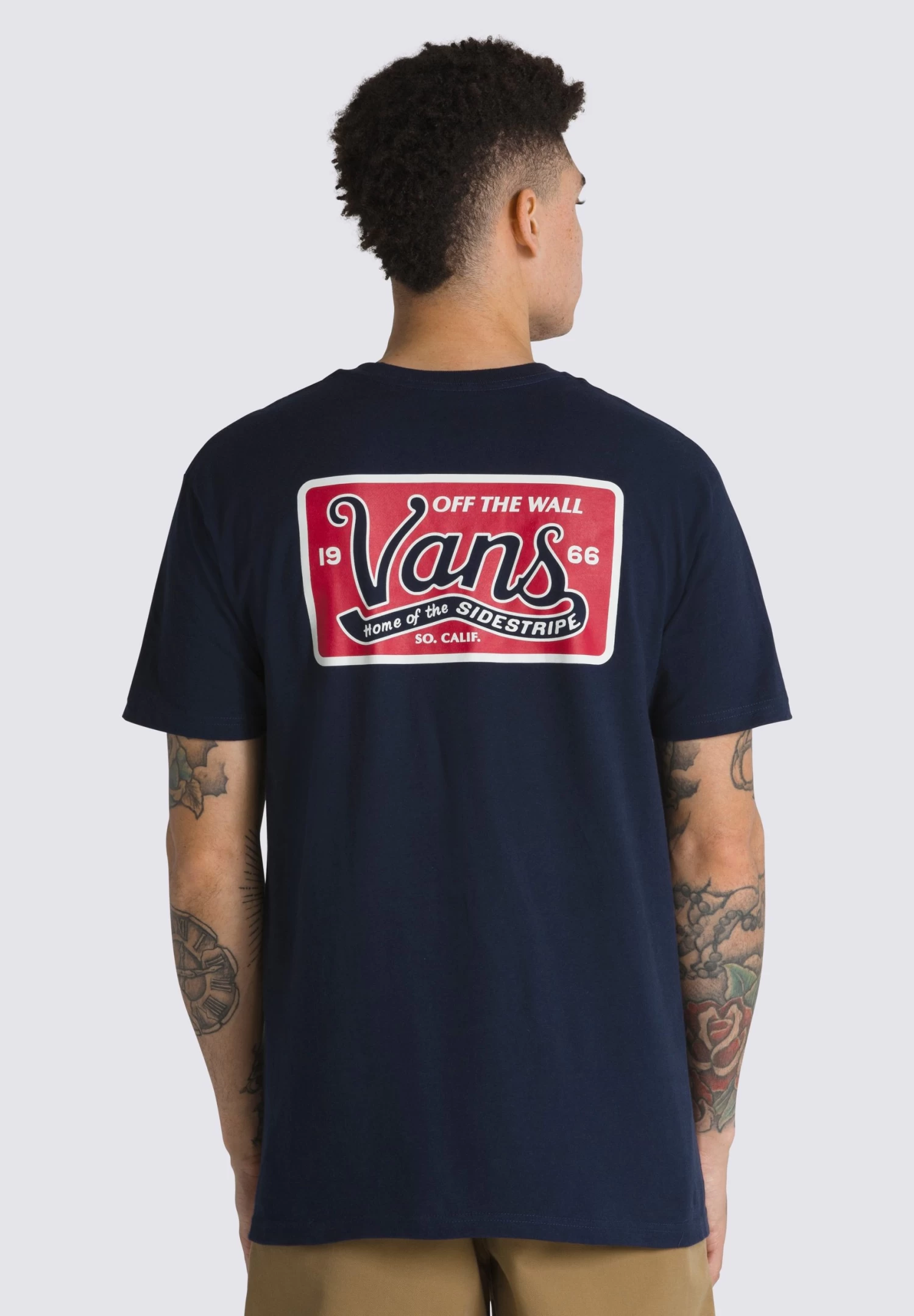 Vans Home Of The Sidestripe Ss - T-Shirt Print - Navy 2 Vans Home Of The Sidestripe Ss - T-Shirt Print - Navy - Afbeelding 2