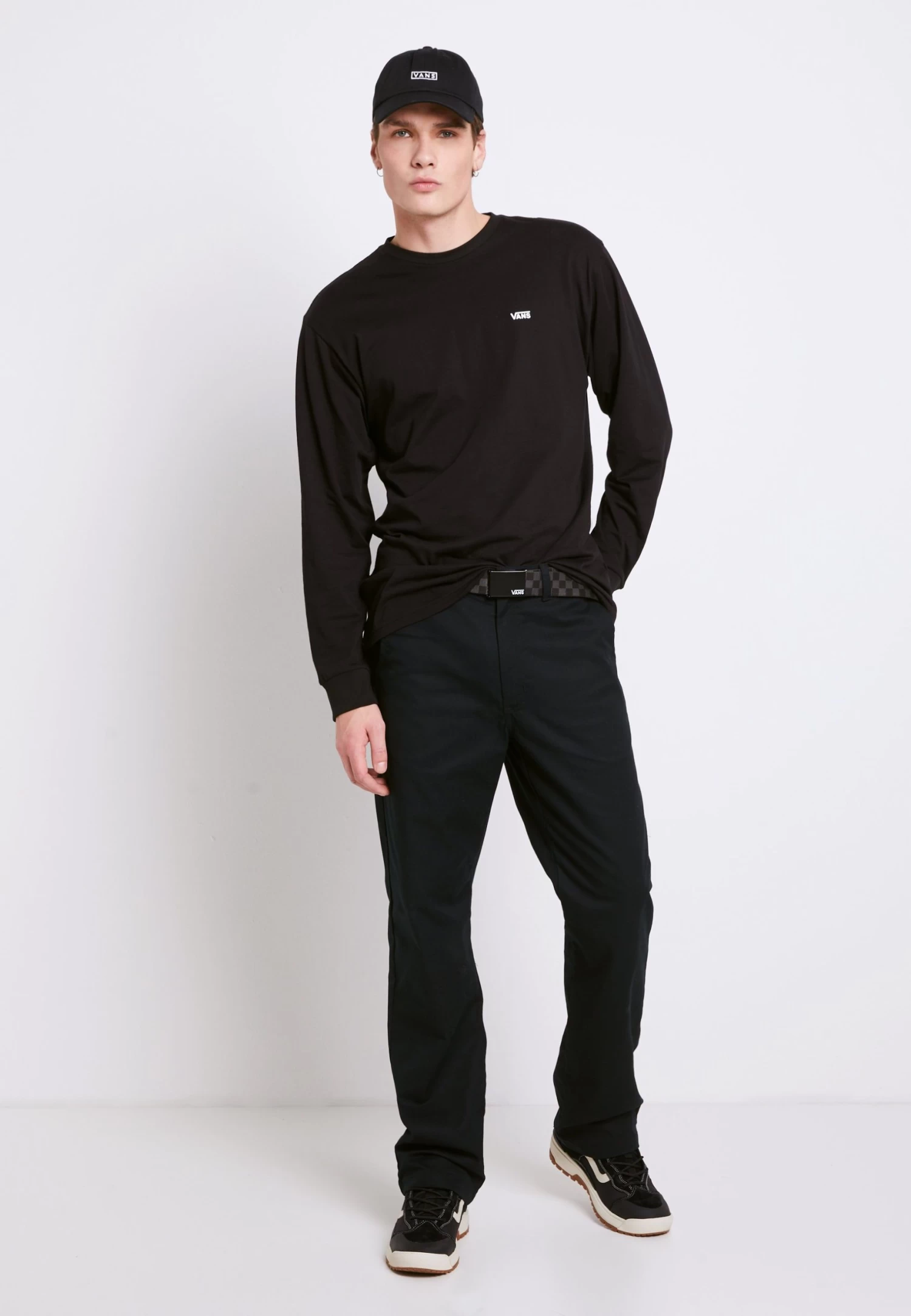 Vans Left Chest Hit - Longsleeve - Black/White 2 Vans Left Chest Hit - Longsleeve - Black/White - Afbeelding 2