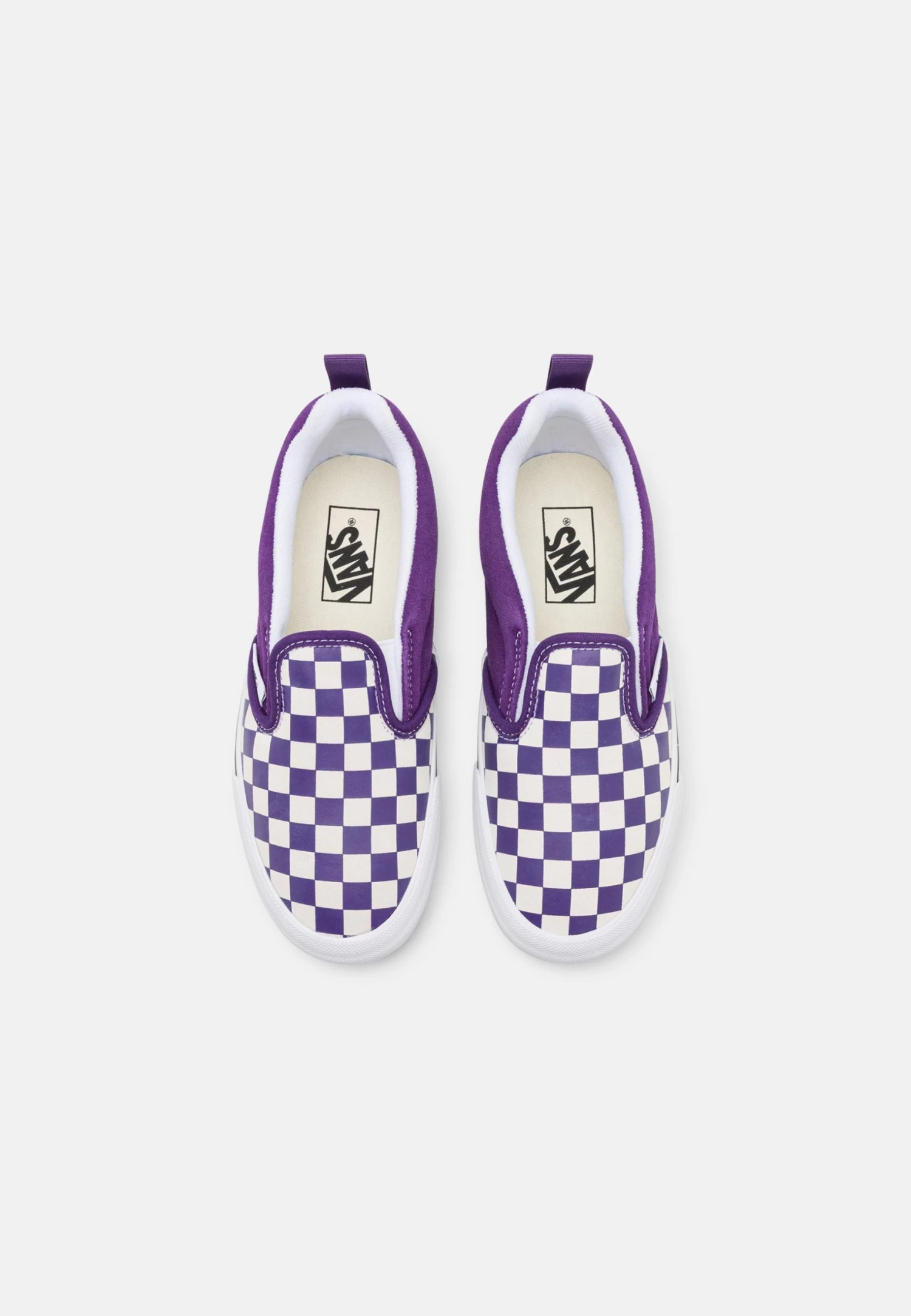 Vans Knu Slip Unisex - Instappers - Checkerboard Purple/White 4 Vans Knu Slip Unisex - Instappers - Checkerboard Purple/White - Afbeelding 4