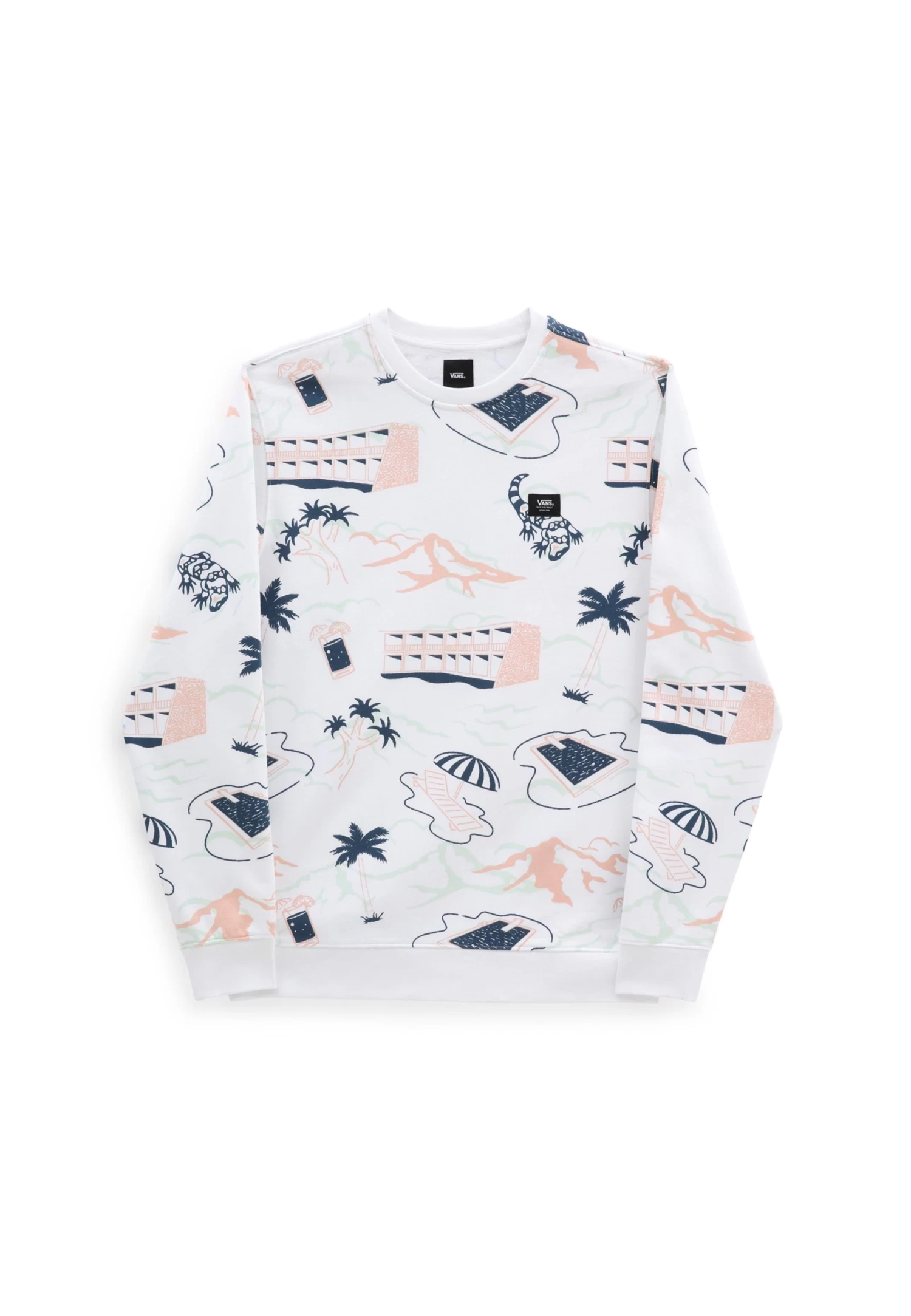 Vans Scenic Crew - Sweater - White 2 Vans Scenic Crew - Sweater - White - Afbeelding 2