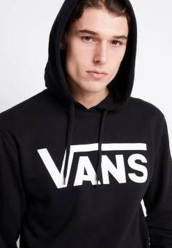 Vans Mn Classic Po H - Hoodie - Black/White -Mode Verkoop d59eeb5b0f834f479553eaf4eece105f