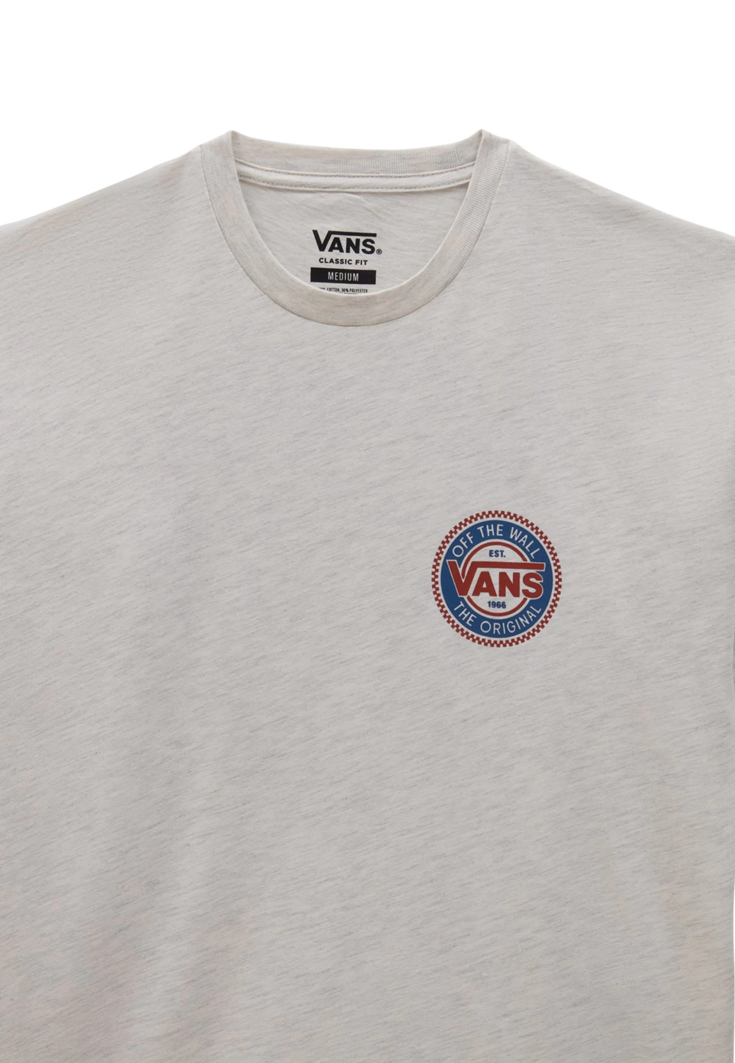 Vans Original Checkerboard Co Ss - T-Shirt Print - Oatmeal Heather 3 Vans Original Checkerboard Co Ss - T-Shirt Print - Oatmeal Heather - Afbeelding 3