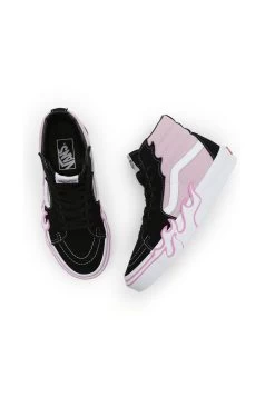 Vans Sk8-Hi Flame - Sneakers Hoog - Dark Purple -Mode Verkoop d626fd172e58469ab04c3532d0345355