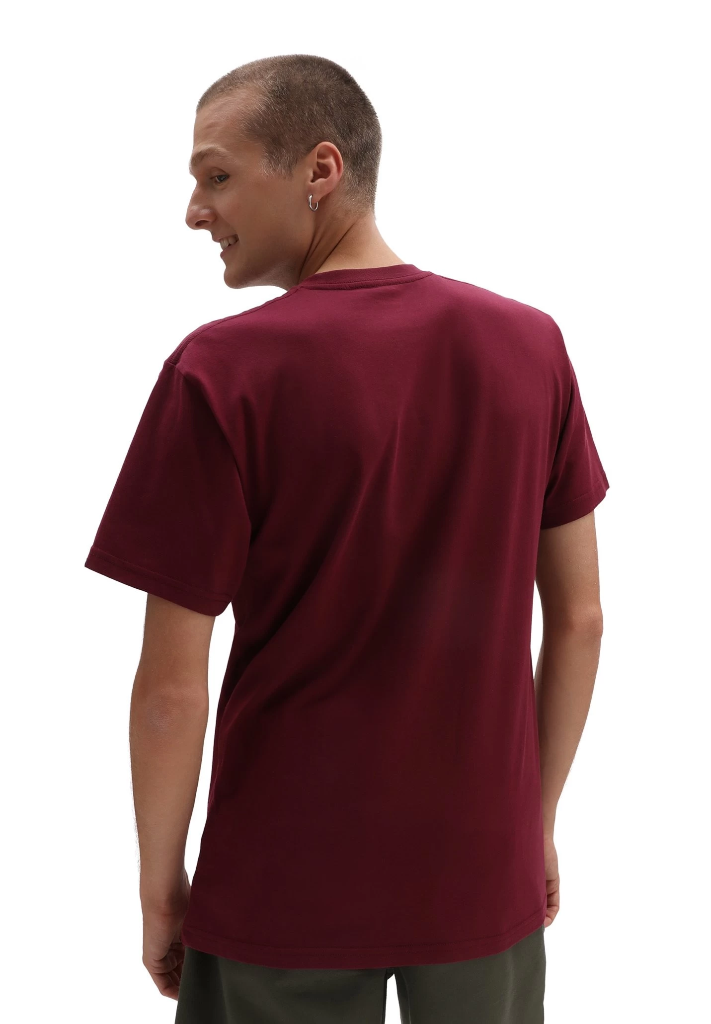 Vans Left Chest Logo - T-Shirt Basic - Burgundy 2 Vans Left Chest Logo - T-Shirt Basic - Burgundy - Afbeelding 2