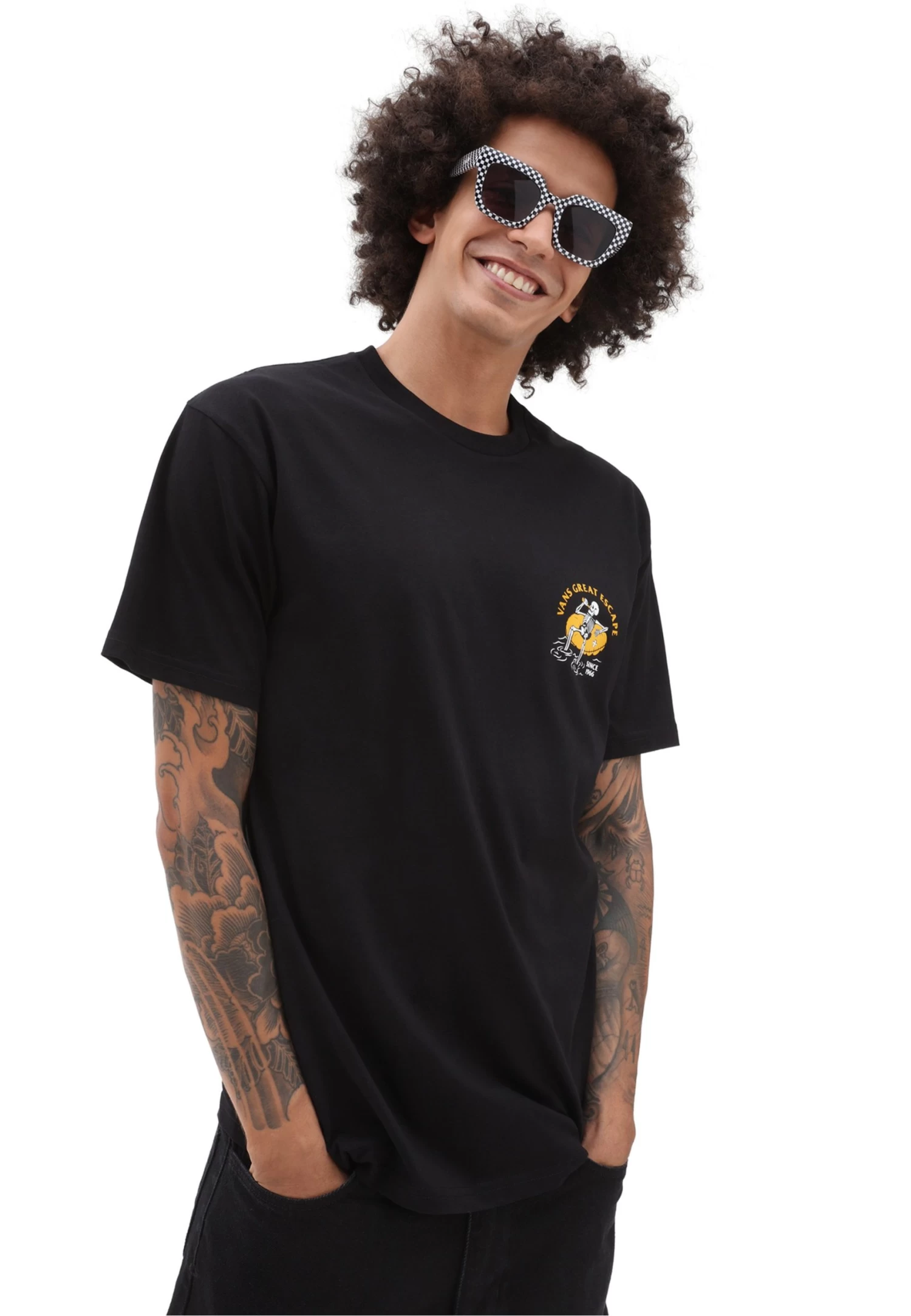 Vans Permanent Vacation Ss - T-Shirt Print - Black 2 Vans Permanent Vacation Ss - T-Shirt Print - Black - Afbeelding 2